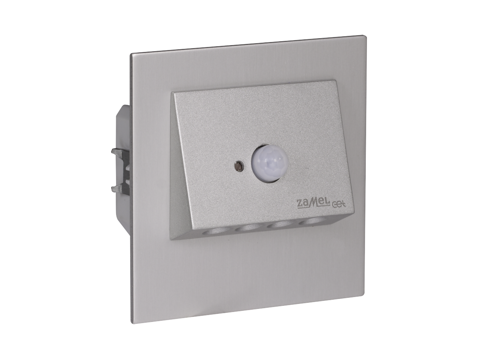 Svítidlo LED se senzorem pod omítku LEDIX NAVI 230 V AC, hliník, teplá bílá, IP20