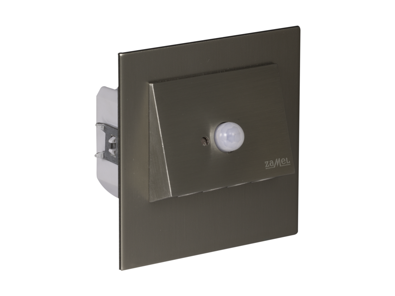 Svítidlo LED se senzorem do KU krabice LEDIX NAVI 230 V AC, nerezová ocel, teplá bílá, IP20