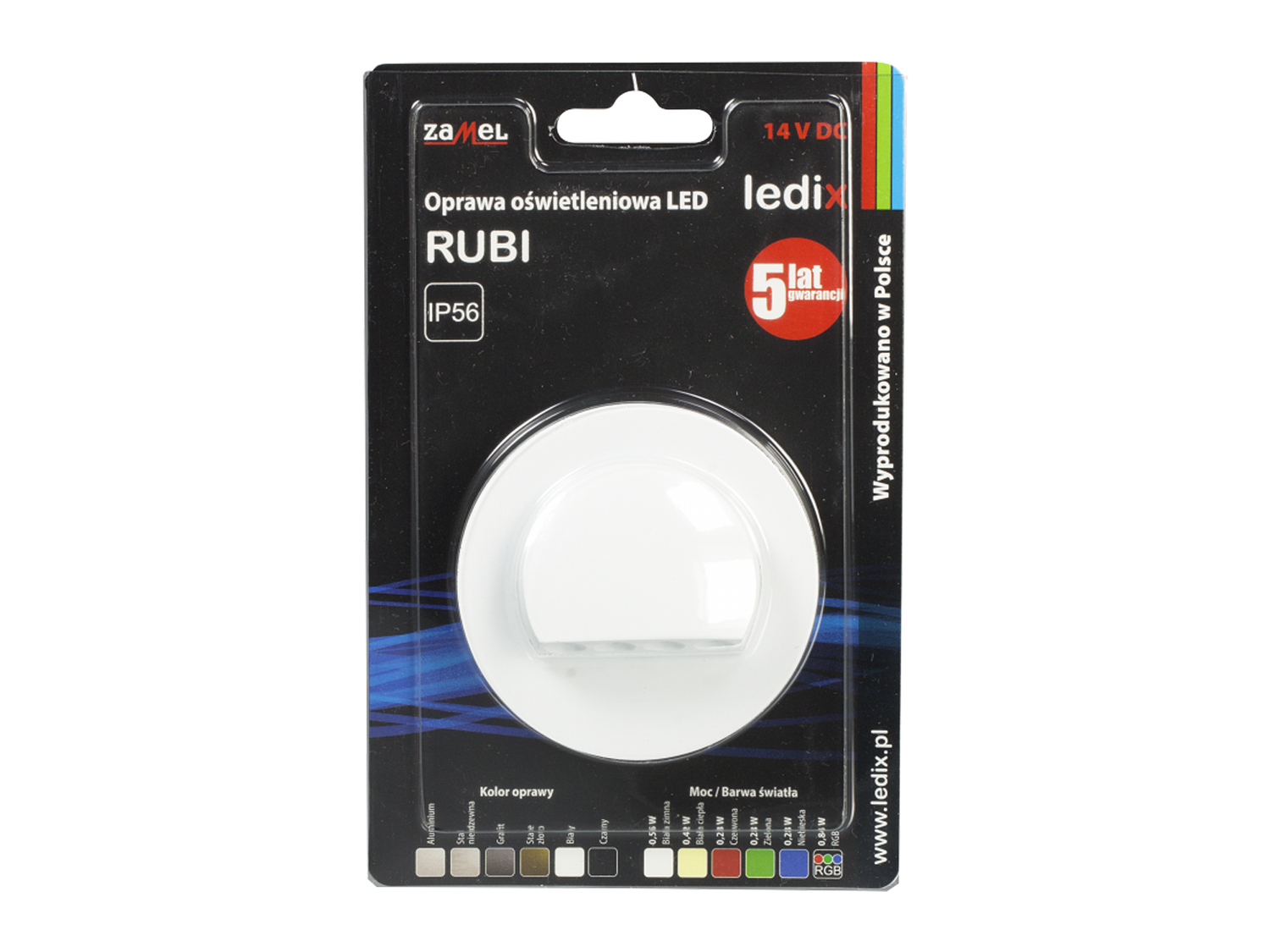 Svítidlo LED na omítku LEDIX RUBI 14V DC, bílá, studená bílá, IP56