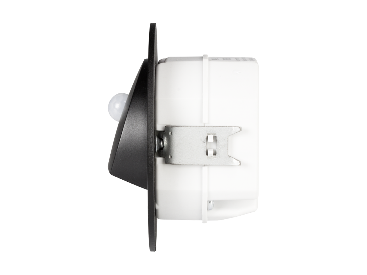 Svítidlo LED s pohybovým čidlem pod omítku LEDIX RUBI 230 V AC, černá, teplá bílá, IP20