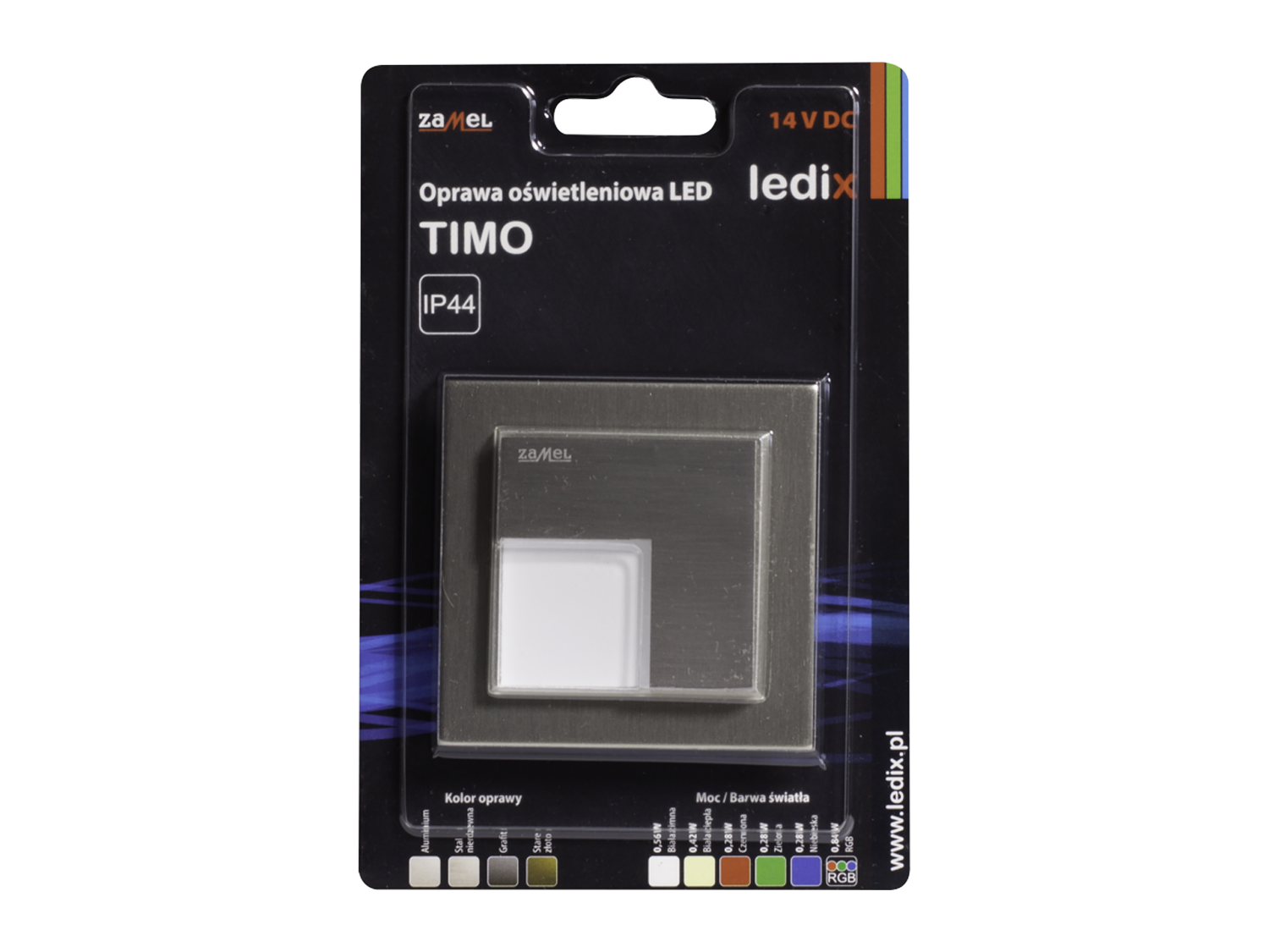 Svítidlo LED na omítku LEDIX TIMO 14V DC, nerezová ocel, neutrální bílá, IP44