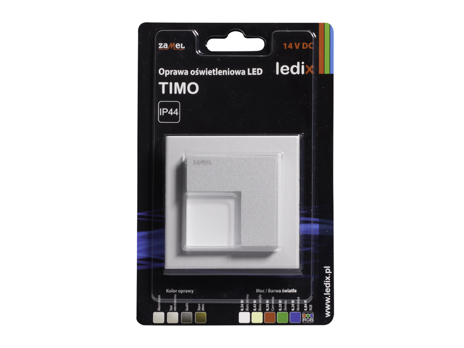 Svítidlo LED do KU krabice pod omítku LEDIX TIMO 14V DC, hliník, neutrální bílá, IP44