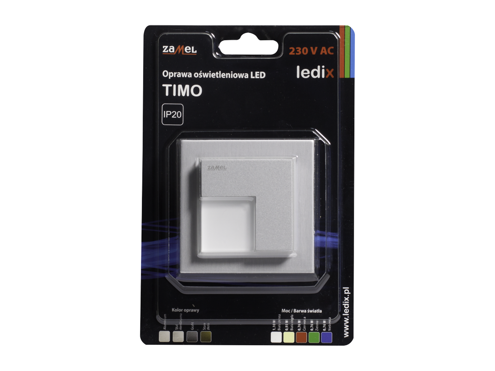 Svítidlo LED do krabice LEDIX TIMO 230V AC, hliník, neutrální bílá, IP20