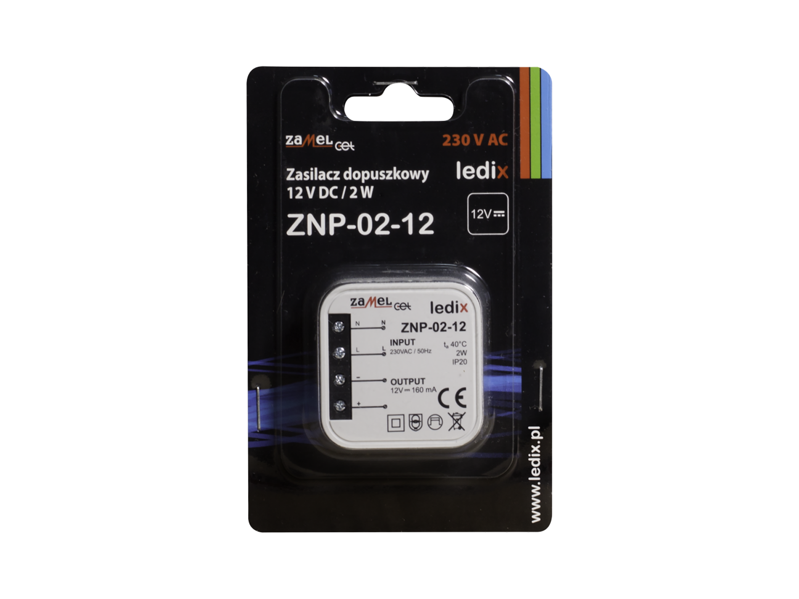 Napájecí zdroj LEDIX ZNP-02-12 do krabice IP20