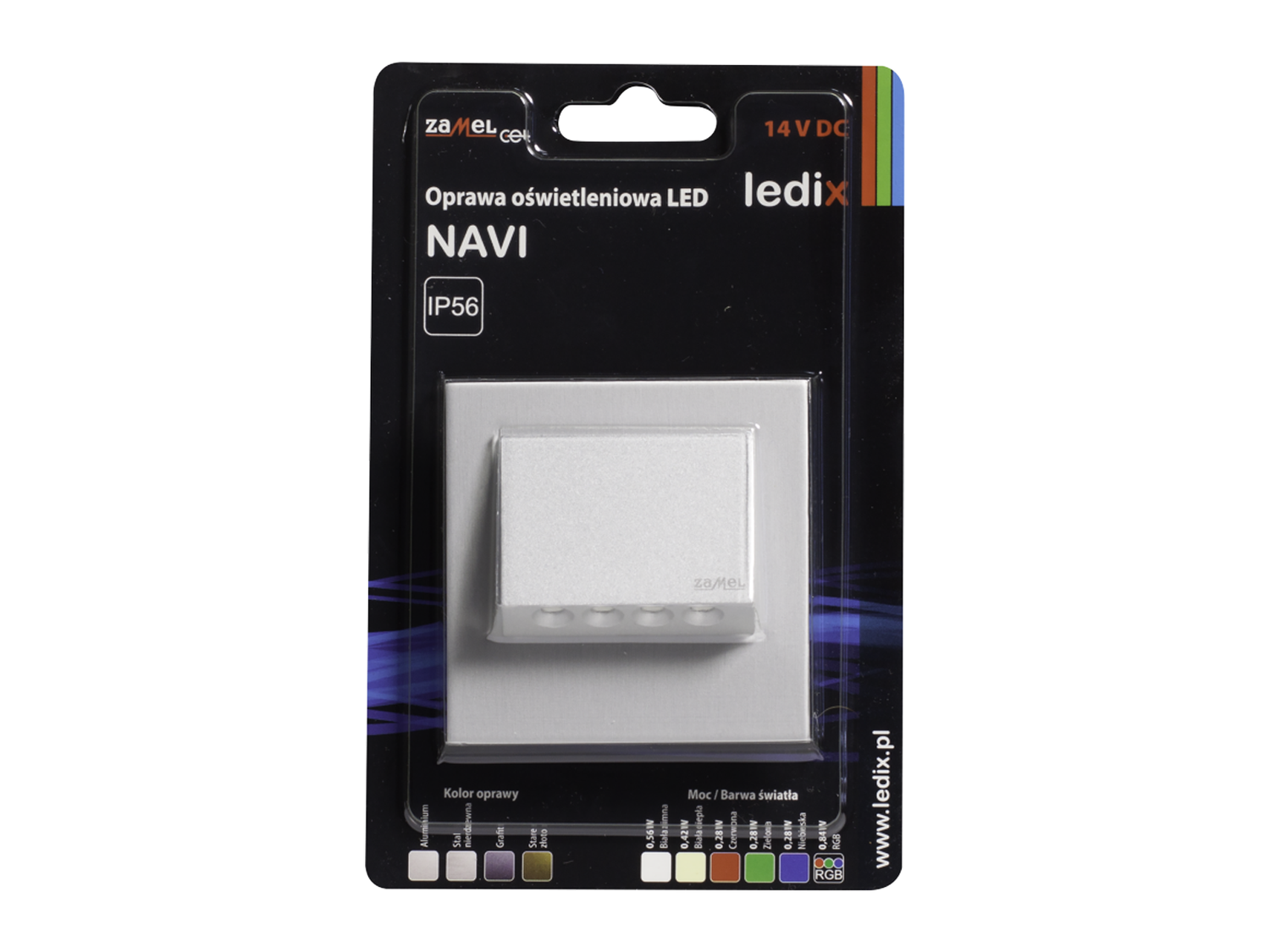 Svítidlo LED pod omítku LEDIX NAVI 14V DC, hliník, teplá bílá, IP56