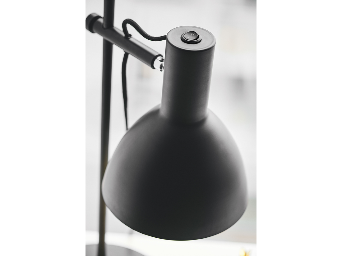 Stojací lampa Baltimore černá, 132cm