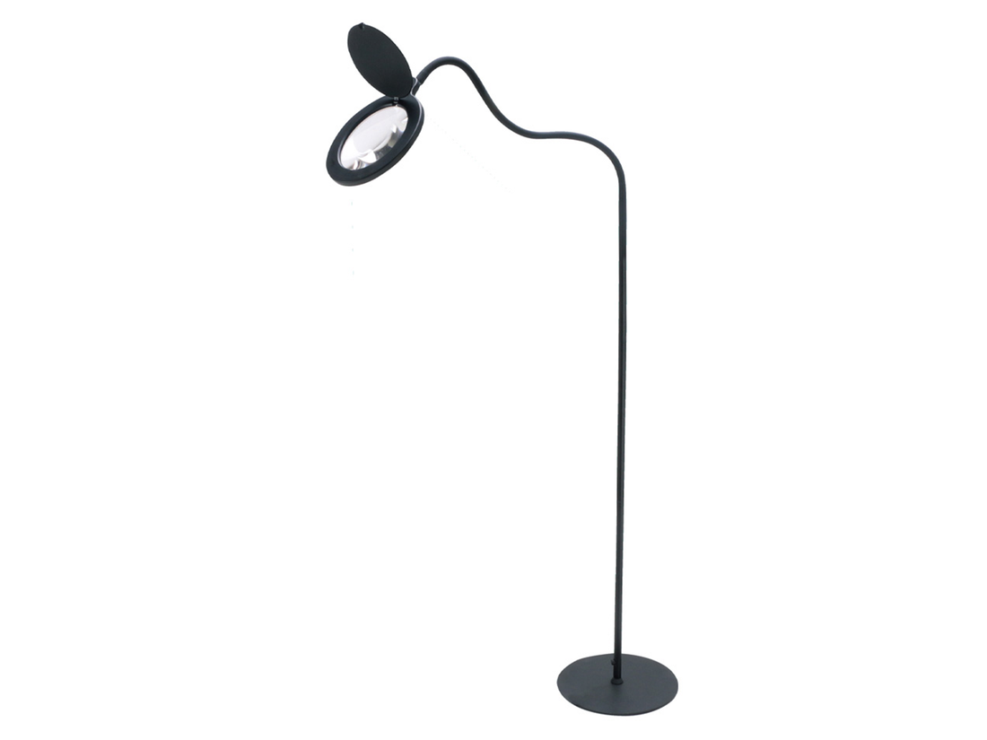 Stojací LED lampa Magni černá, 10,5W, 130cm