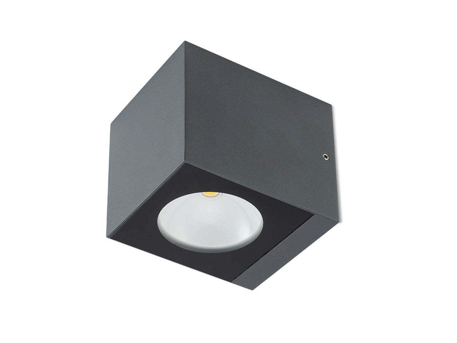 Nástěnné LED svítidlo Teko tmavě šedé, 6W, 3000K, 9cm