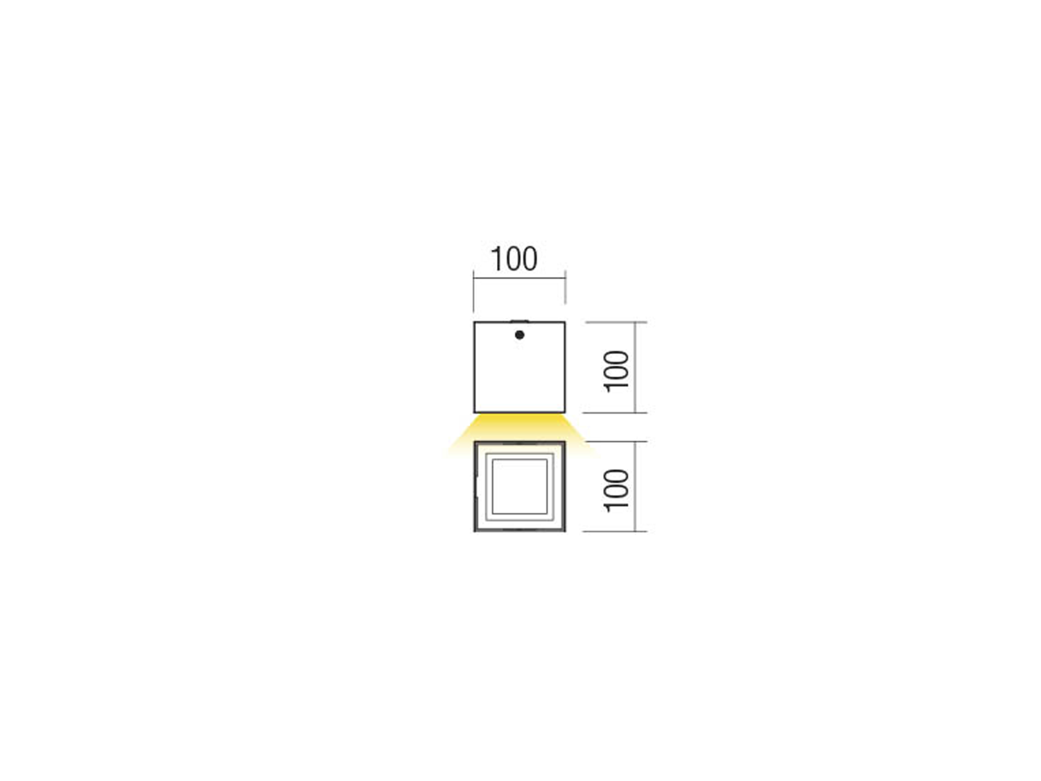 Stropní LED svítidlo Hub matně hnědé, 9W, 3000K, 10cm