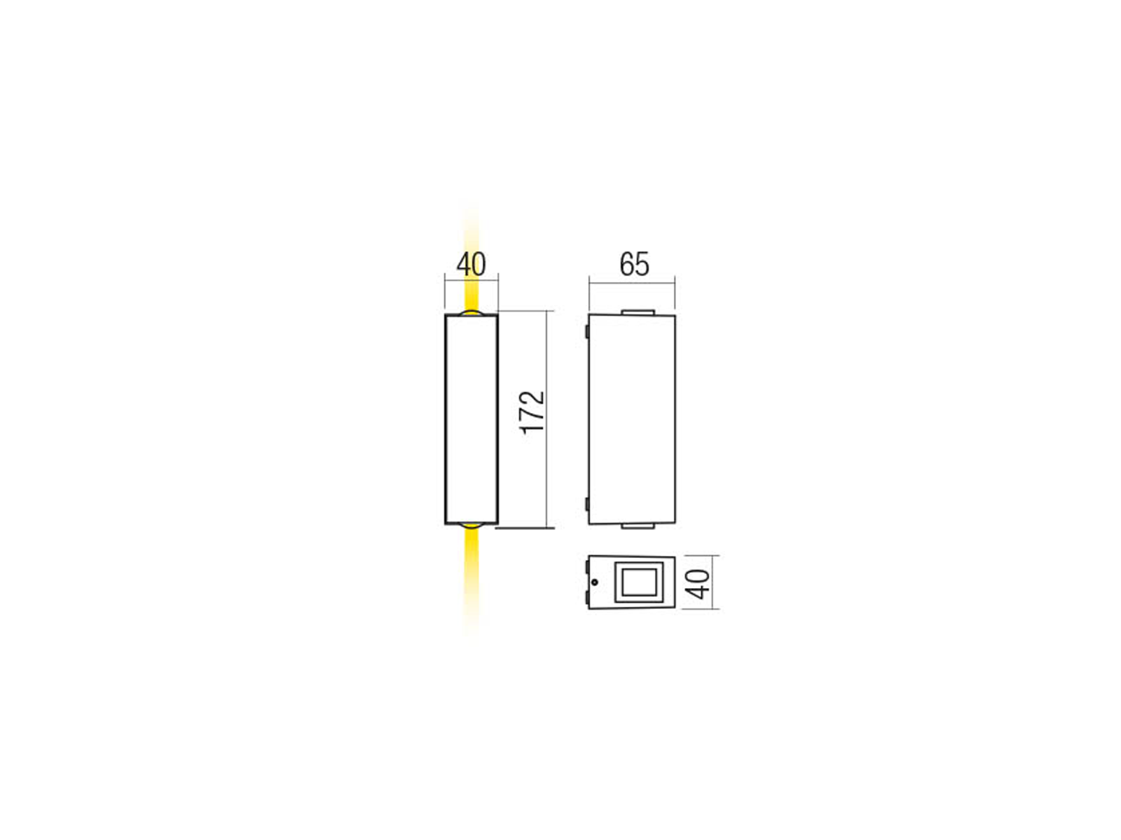 Nástěnné LED svítidlo Ace tmavě hnědá, 5,84W, 3000K, 17cm