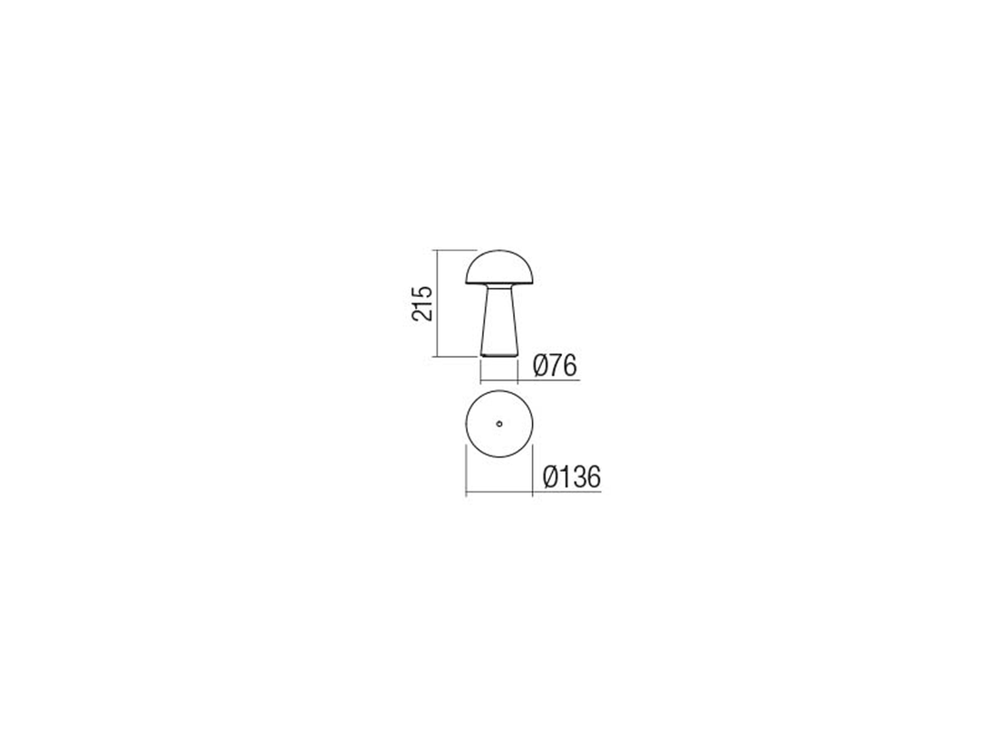 Stolní LED lampa Kira matně bílá, 4,7W, 3000K, 21,5cm