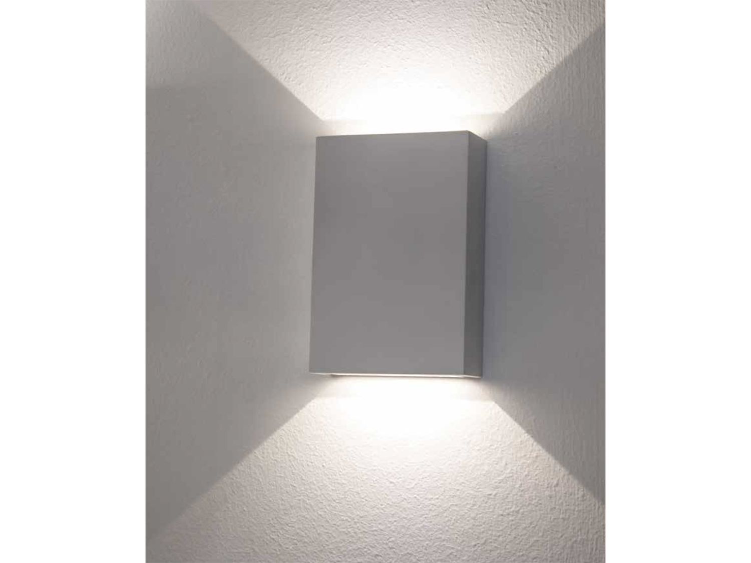 Nástěnné LED svítidlo bílé, 2x2W, 3000K, 12,3cm