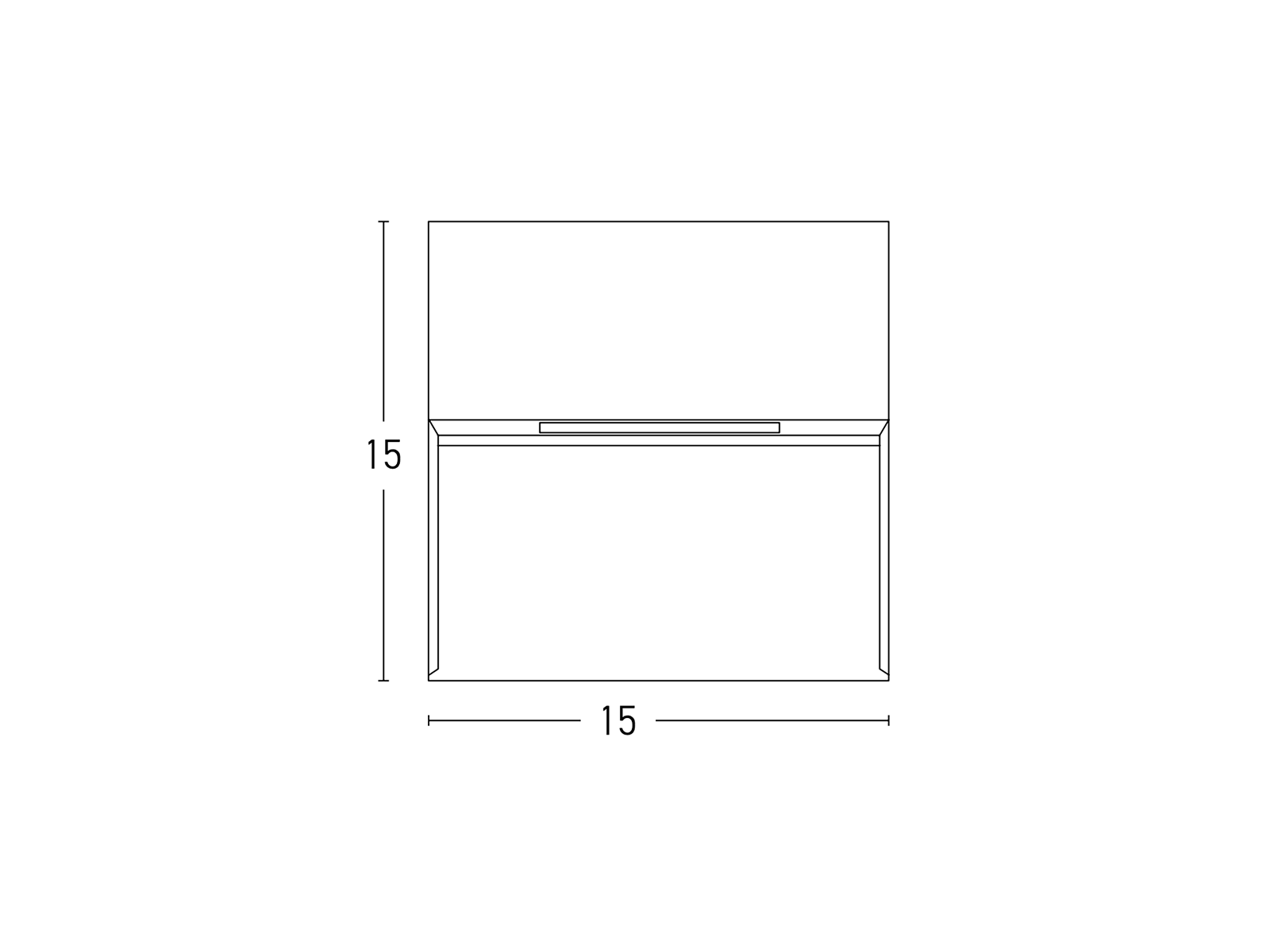 Nástěnné LED svítidlo bílé, 6W, 3000K, 15cm