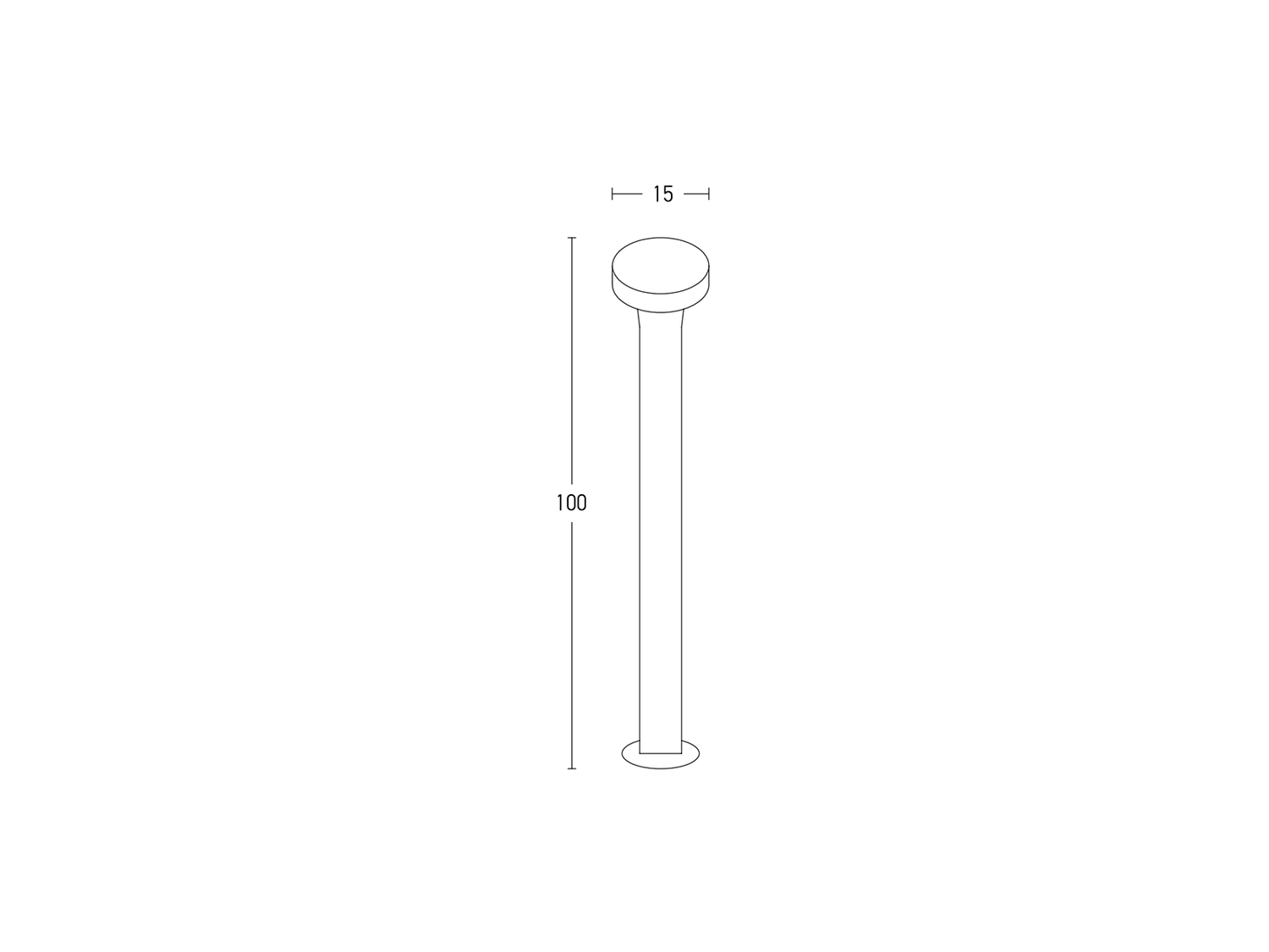 Stojací LED svítidlo grafit, 12W, 3000K, 100cm