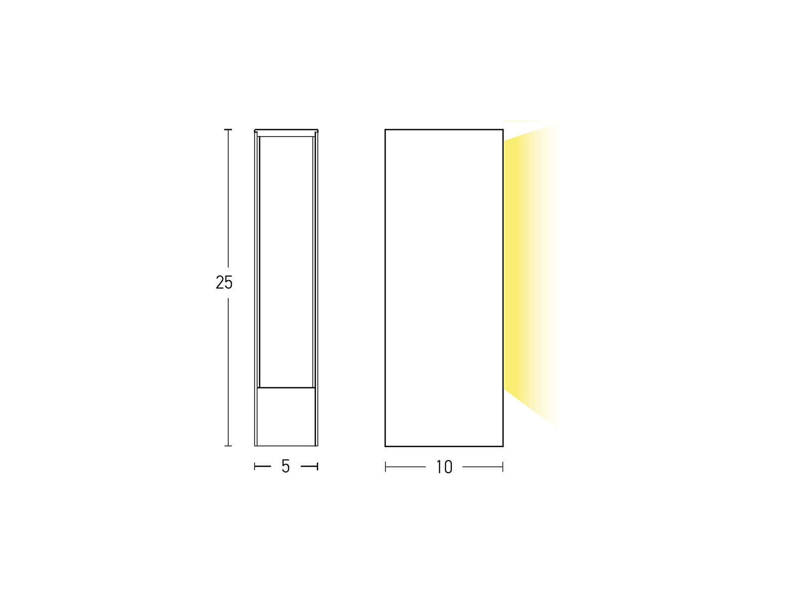 Stojací LED svítidlo rezavě hnědé, 6W, 3000K, 25cm