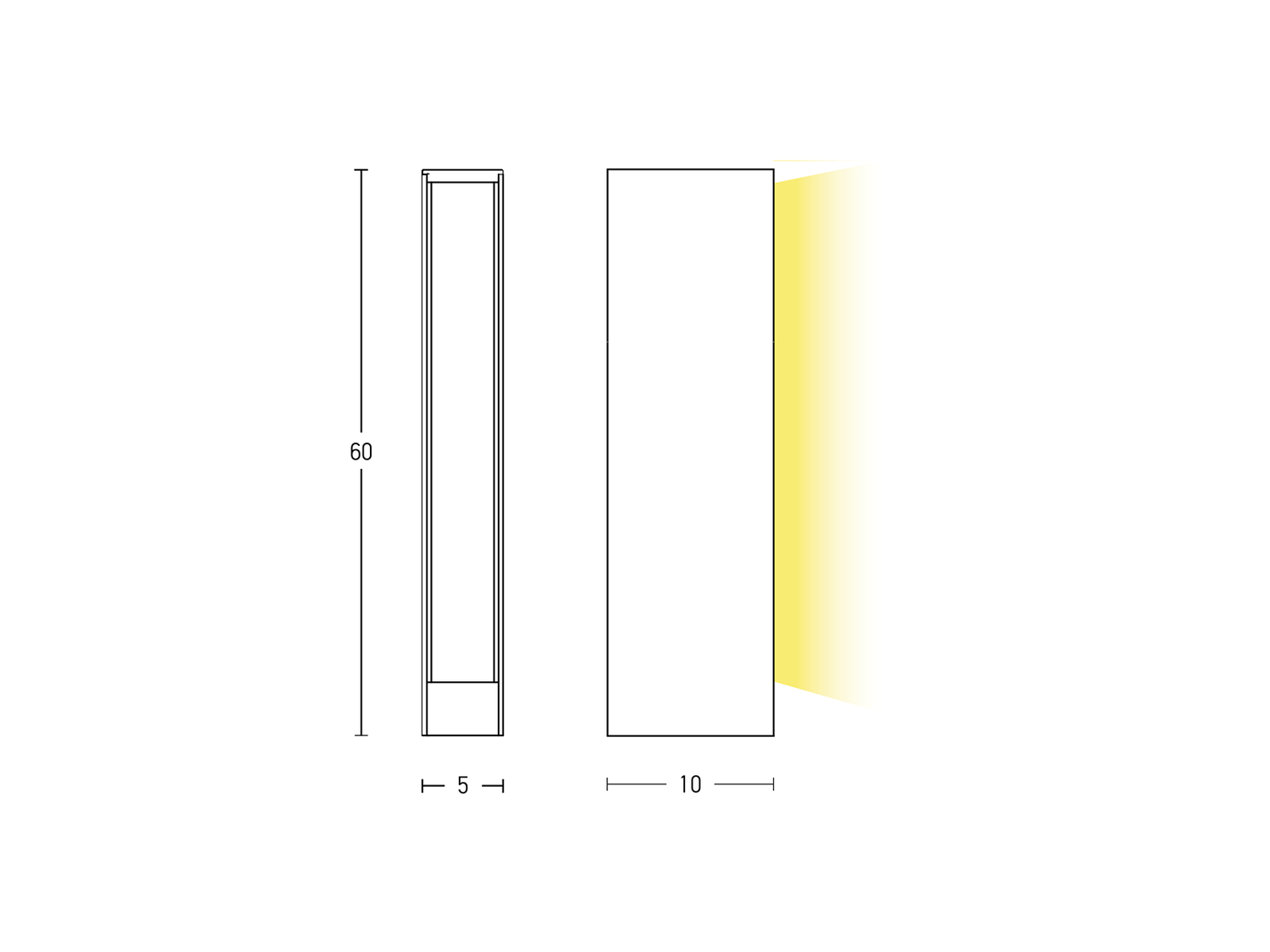 Stojací LED svítidlo rezavě hnědé, 12W, 3000K, 60cm