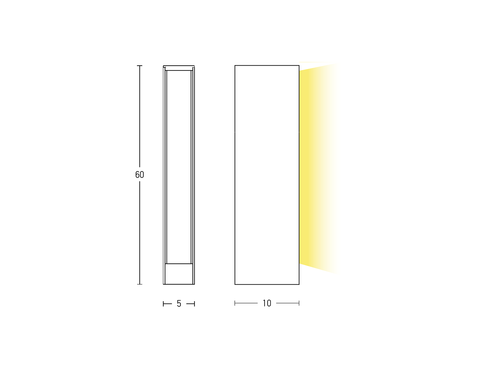 Stojací LED svítidlo rezavě hnědé, 12W, 3000K, 60cm