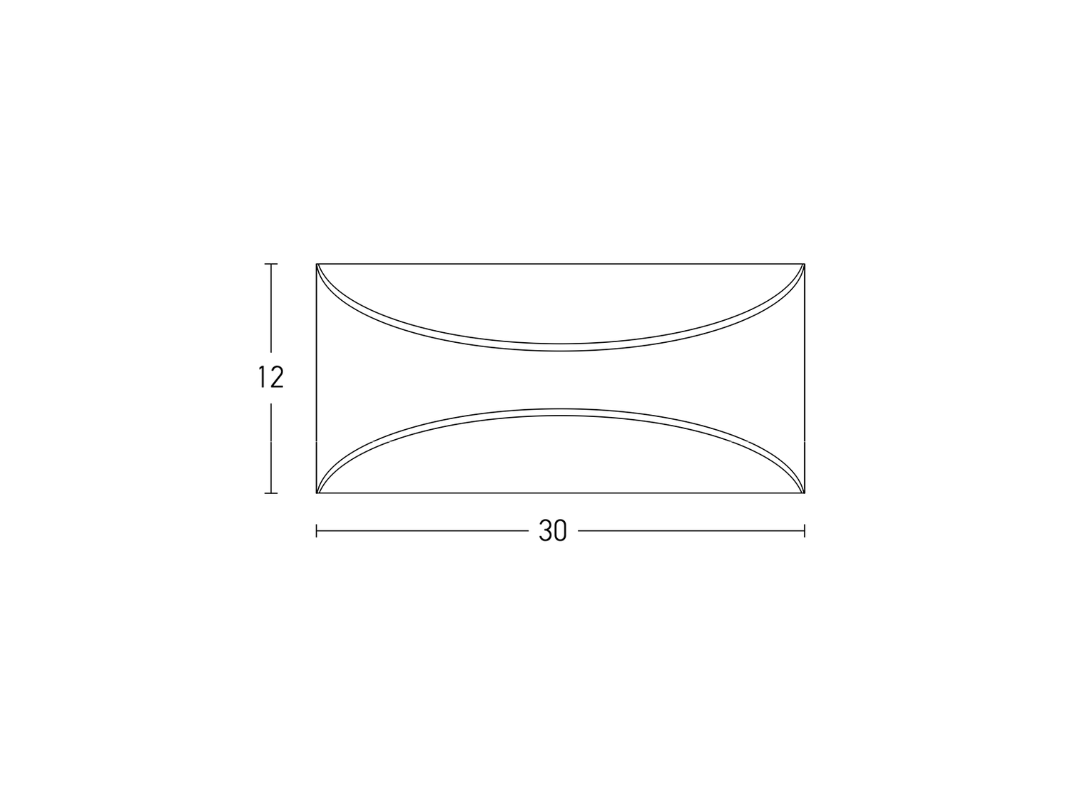 Nástěnné LED svítidlo tmavě hnědé, 12W, 3000K, 30cm