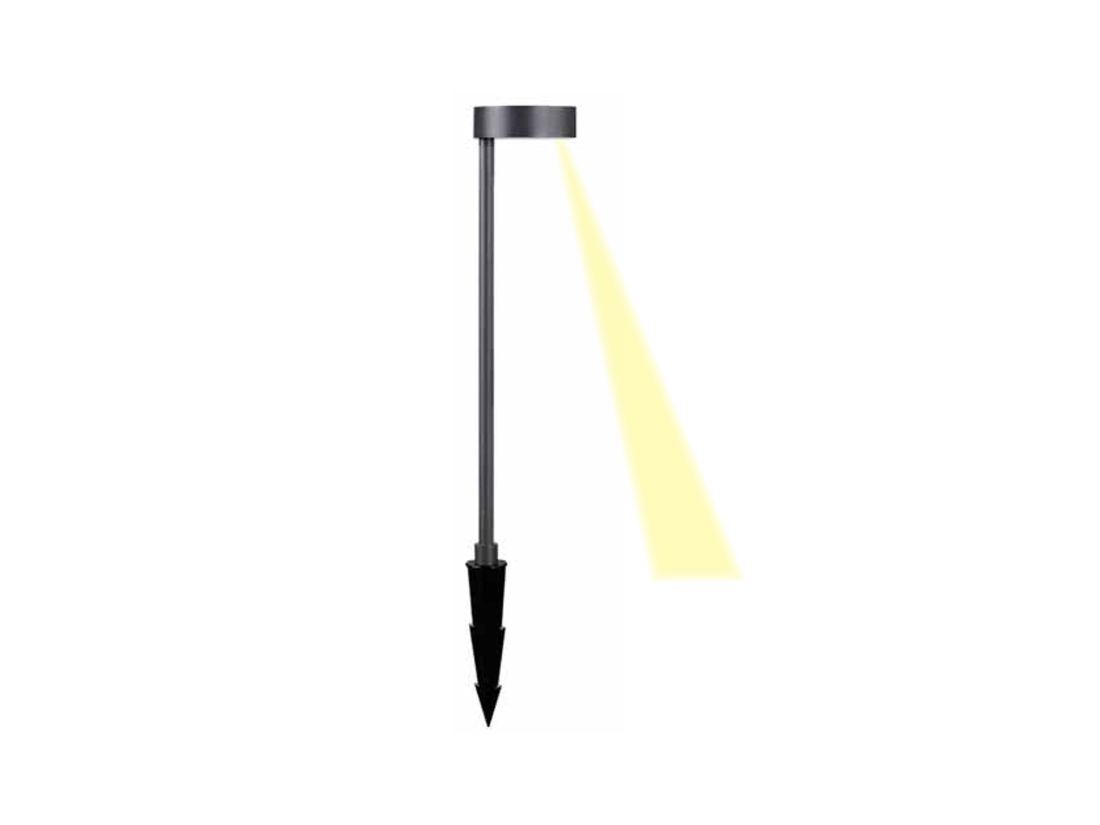 Zahradní bodové LED svítidlo se zápichem grafit, 5,5W, 3000K, 60cm