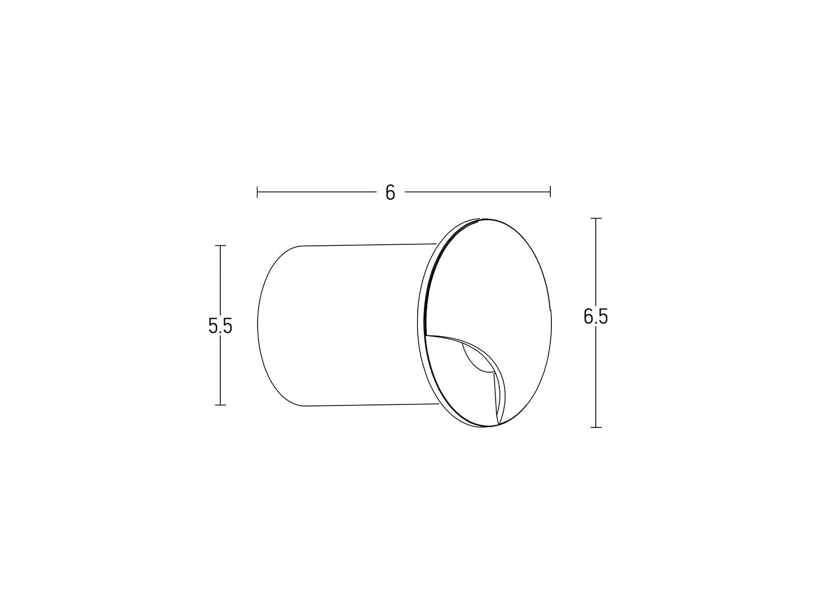 Pochozí LED svítidlo pískově černé, 3W, 3000K, ø6,5cm