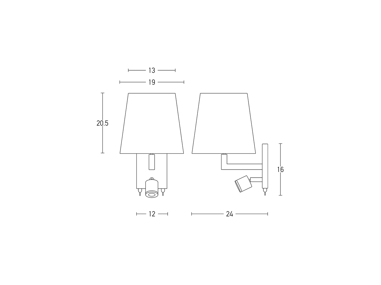 Nástěnné LED svítidlo chrom/béžové, 1xE27, 3W, ø19cm