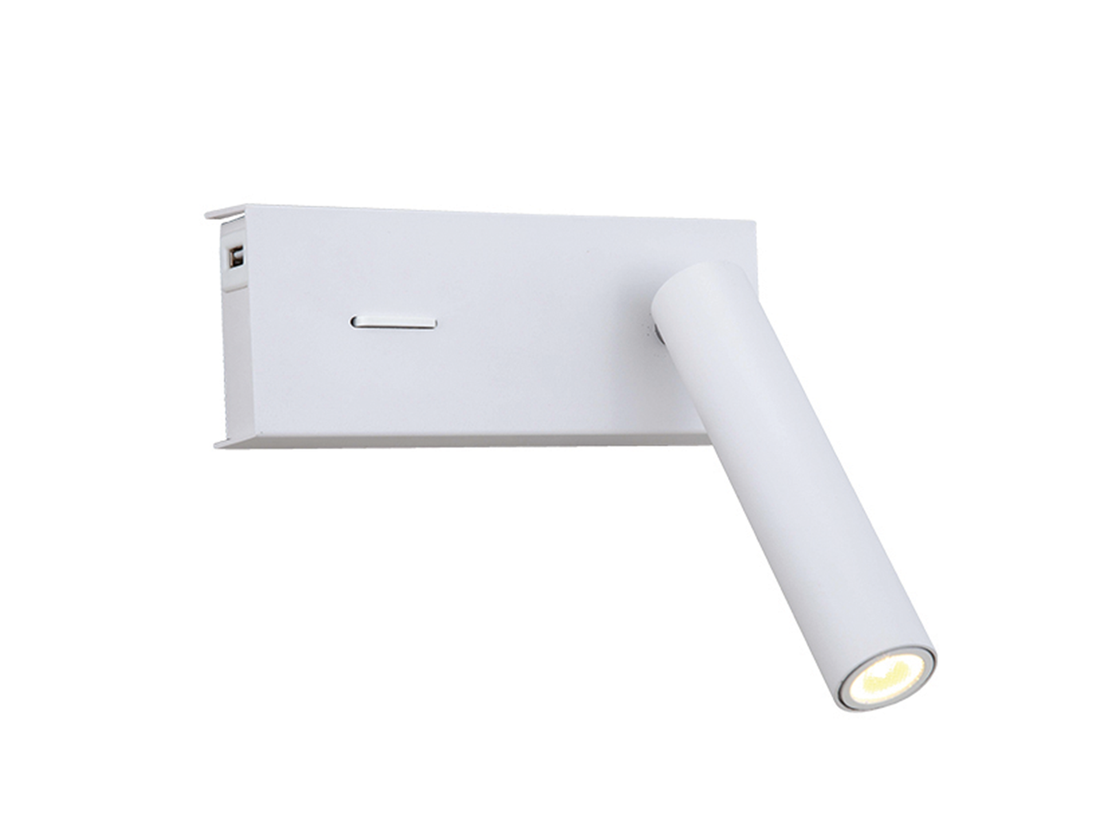 Nástěnné LED svítidlo pískově bílé, 3W, 3000K, 16,5cm