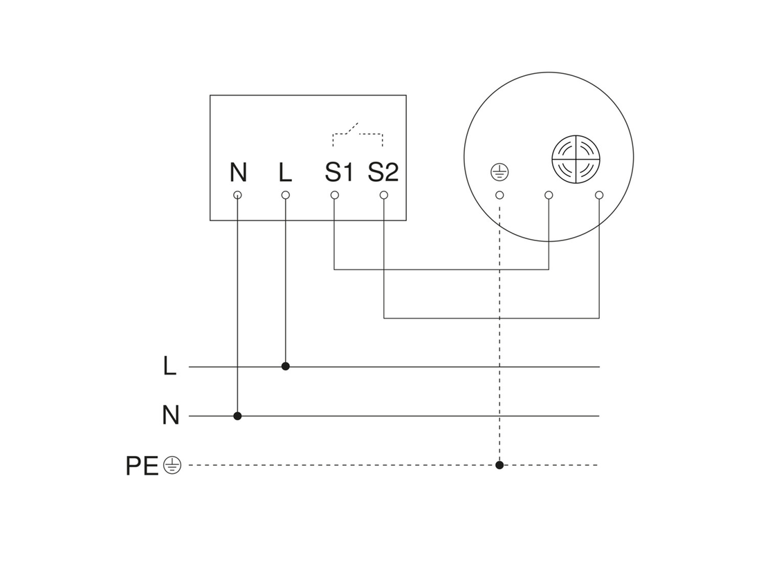 Infračervený senzor pohybu IS 345 PF bez potenciálu, podomítkový, bílý
