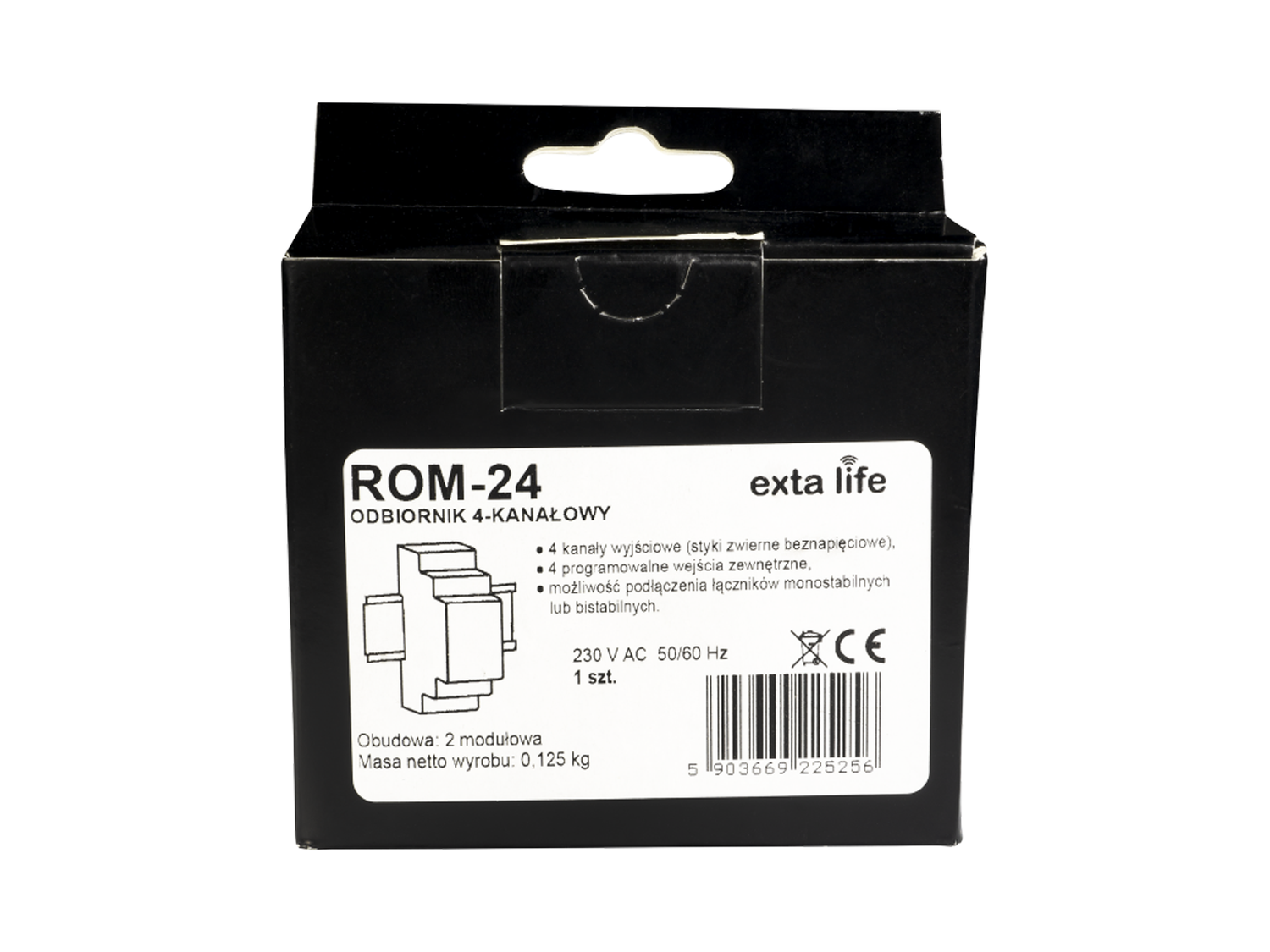 Rádiový přijímač ROM-24, 4-kanálový modulový