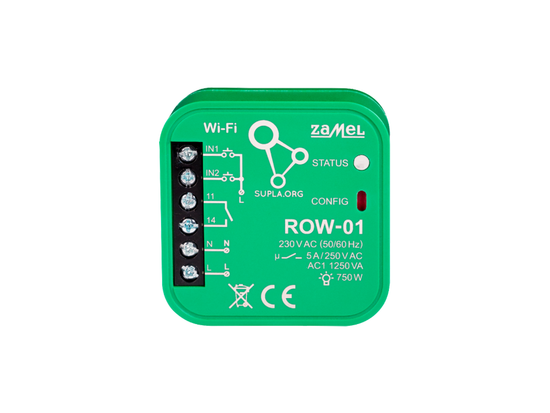 Wi-Fi přijímač Supla ROW-01 jednokanálový