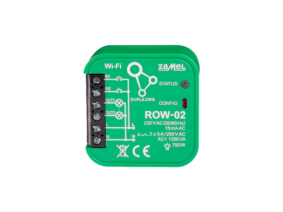 Wi-Fi přijímač Supla ROW-02 dvoukanálový