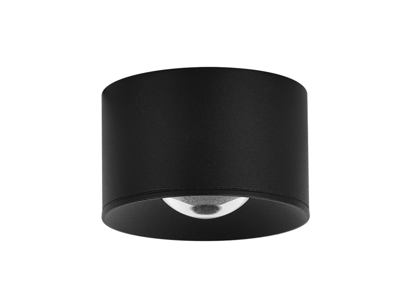 Stropní LED svítidlo černé, 8W, 3000K, ø6,5cm