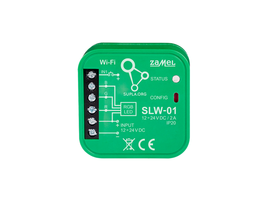 Wi-Fi ovládač Supla SLW-01 ovládač RGB LED