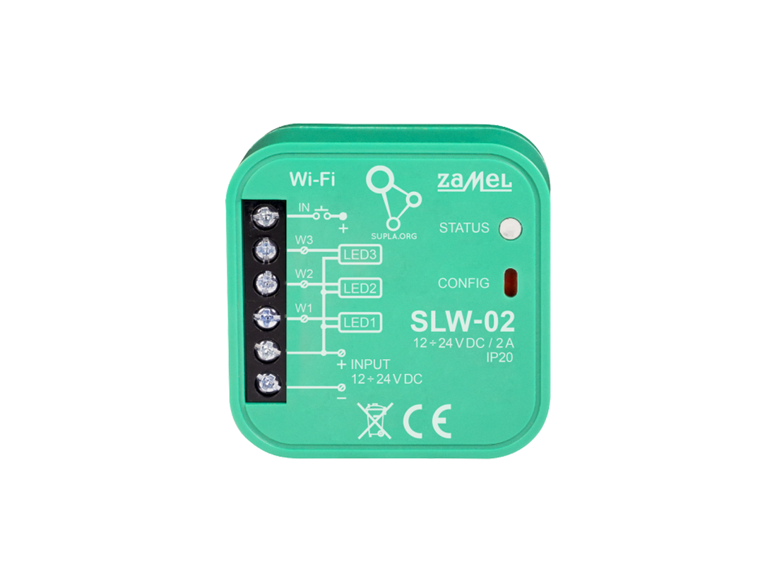 Wi-Fi ovládač Supla SLW-02 ovládač 3 x LED