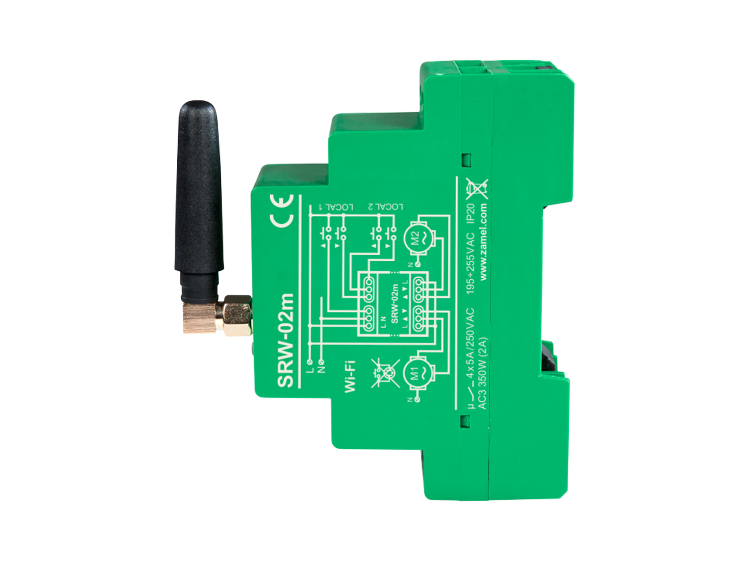 Wi-Fi ovládač rolet Supla SRW-02M 2-modulový