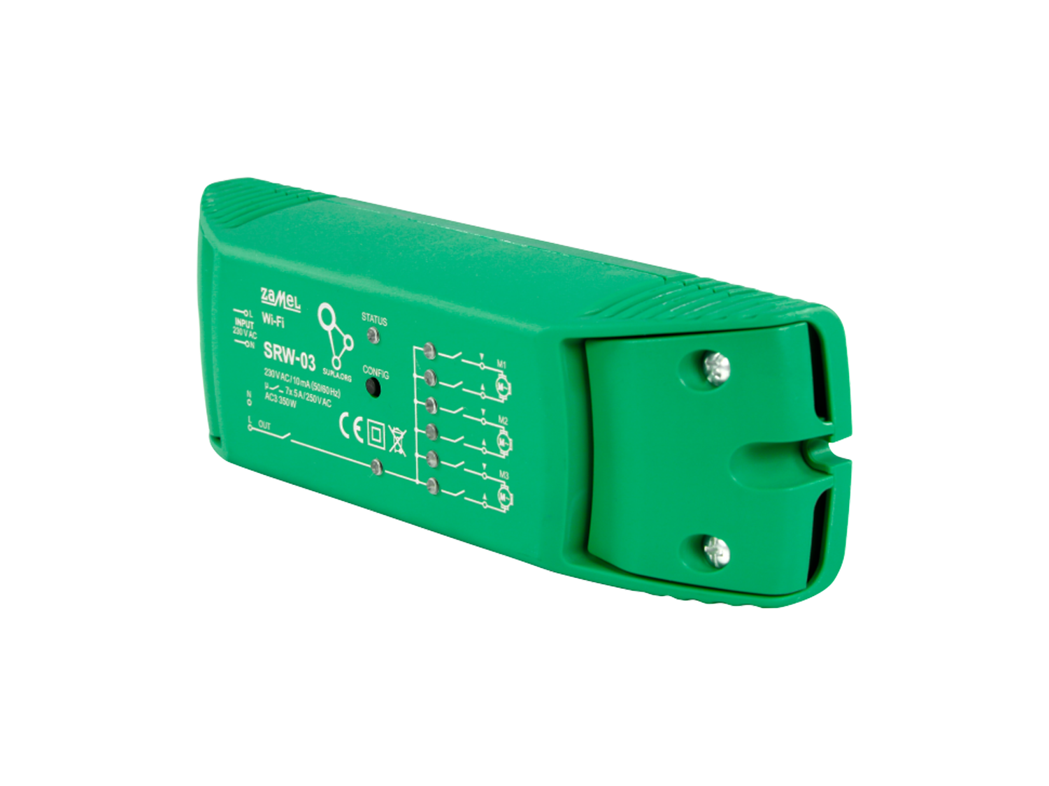 Wi-Fi ovládač rolet Supla SRW-03, 3 rolety + 1 kanál